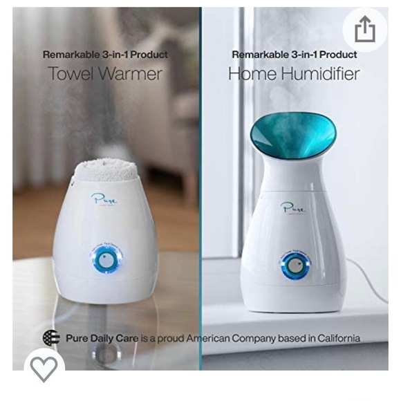 NanoSteamer - 3-in-1 Nano Ionic Facial Steamer by PureDailyCare. New, never used - Picture 5 of 6